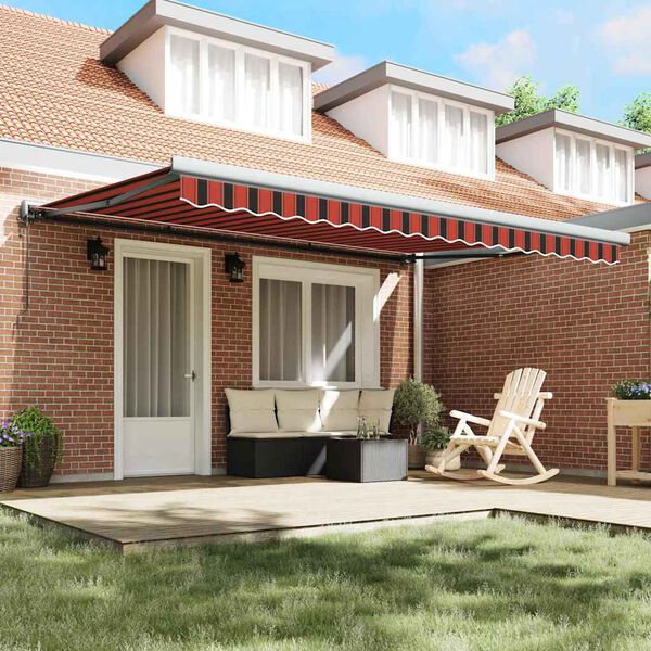 vidaXL Markis Orange och Brunt 450 x 300 x 165 cm