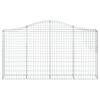vidaXL Gabioner bågformade 25 st 200x30x100/120 cm galvaniserat järn