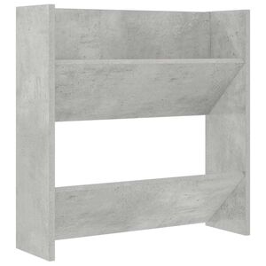 vidaXL V&auml;ggmonterat skost&auml;ll betonggr&aring; 60x18x60 cm konstruerat tr&auml;