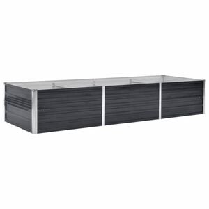 vidaXL Odlingsl&aring;da upph&ouml;jd antracit 240x80x45 cm galvaniserat st&aring;l