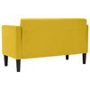 vidaXL Loveseat soffa gul 111 cm sammet