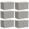 vidaXL F&ouml;rvaringsl&aring;da 6 st Non-woven tyg 55 x 35 x 32 cm 61,6 L