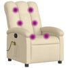 vidaXL Massagef&aring;t&ouml;lj kr&auml;mf&auml;rgad tyg