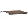 vidaXL Utdragbar markis Taupe 500 &times; 350 cm Duk och Aluminium