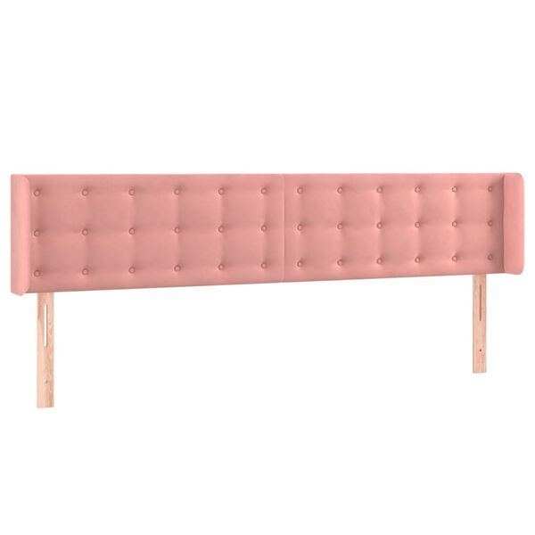 vidaXL S&auml;nggavel LED rosa 163x16x78/88 cm sammet