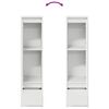 vidaXL Highboard vit 29,5x34x119,5 cm konstruerat tr&auml;