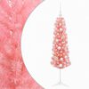 vidaXL Smal konstgjord julgran med julkulor 150 cm 150 LED-lampor