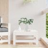 vidaXL Fotpall f&ouml;r tr&auml;dg&aring;rden vit massiv furu