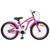 vidaXL Barncykel 22 Tum f&ouml;r 7-12 &aring;r gamla M&ouml;rkrosa