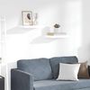 vidaXL Sv&auml;vande v&auml;gghyllor 2 st vit h&ouml;gglans 40x23x3,8 cm MDF