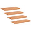 vidaXL Trapstegsmattor 4 st 70 x 25 x 2 cm Lack Massivt boktr&auml;