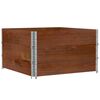 vidaXL Pallkragar 3 st brun 100x100 cm massivt furu