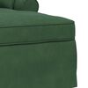 vidaXL Chaise Lounge med Kjol Jungelgr&ouml;n 91 x 157 x 91 cm Ribbad Tyg