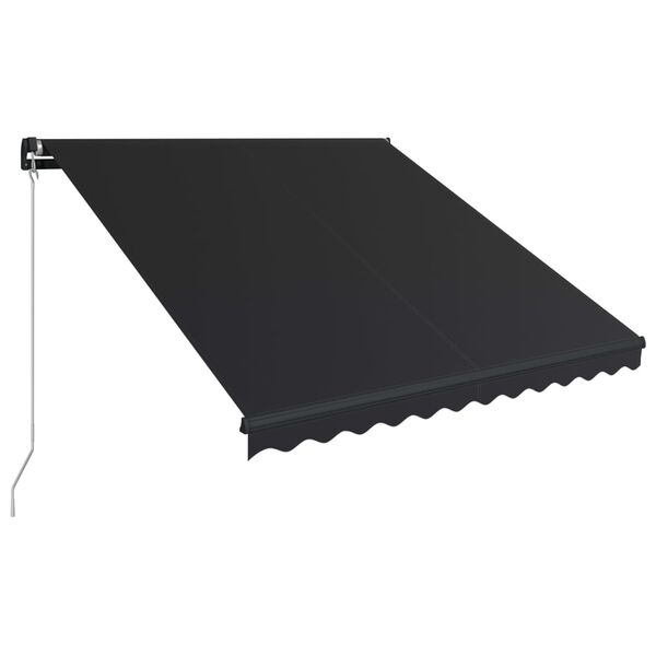 vidaXL Markis manuellt inf&auml;llbar 300x250 cm antracit