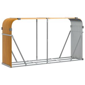 vidaXL Vedst&auml;ll tr&auml;utseende 180x45x100 cm galvaniserat st&aring;l