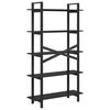 vidaXL Hyllsystem Svart Ek 100 x 33,5 x 178 cm Konstruerat tr&auml;