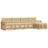 vidaXL Utomhussoffset 5 st Vit och Beige Polyester