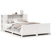 vidaXL S&auml;ngram utan madrass vit 150x200 cm massiv furu