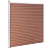 vidaXL Staketpanel WPC 872x186 cm brun
