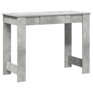 vidaXL Skrivbord betonggr&aring; 100x45x75 cm konstruerat tr&auml;