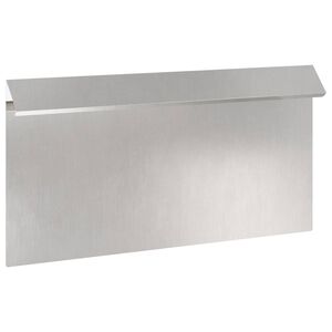 vidaXL Snigelfence 50 x 3,5 x 25 cm Rostfritt st&aring;l Silver