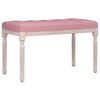 vidaXL B&auml;nk rosa 80x40x49 cm sammet