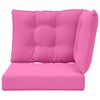 vidaXL Utomhus Soffa Kudde 3 pcs Rosa Polyester