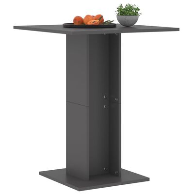 vidaXL Cafébord grå 60x60x75 cm konstruerat trä