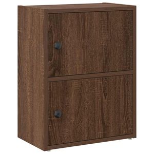 vidaXL Bokhylla brun ek 40x24x52 cm konstruerat tr&auml;