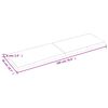 vidaXL Bordsskiva ljusbrun 180x50x(2-6) cm behandlad massiv ek