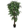 vidaXL Konstv&auml;xt mangotr&auml;d 900 blad 180 cm gr&ouml;n
