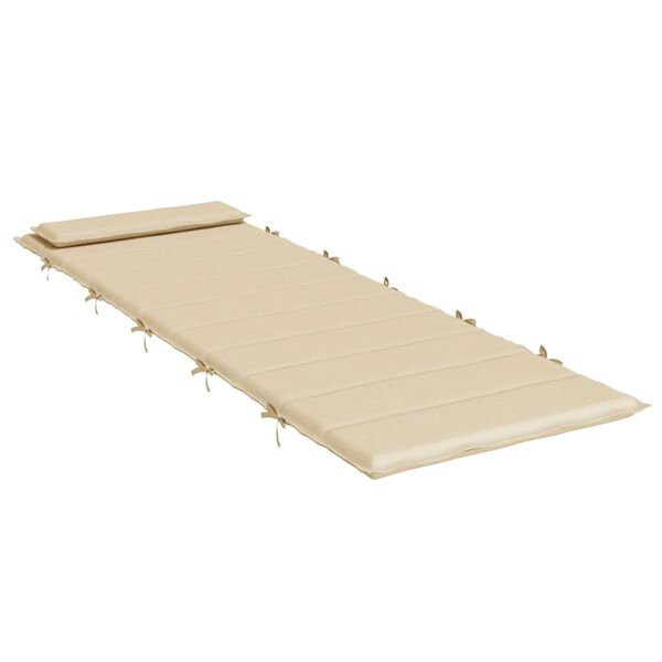 vidaXL Dyna till sols&auml;ng beige 180x60x4 cm oxfordtyg