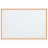 vidaXL Magnetisk whiteboardtavla med massiv fururam 60x40 cm