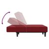 vidaXL B&auml;ddsoffa 2-sits med fotpall vinr&ouml;d sammet