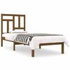 vidaXL S&auml;ngram honungsbrun massiv furu 100x200 cm
