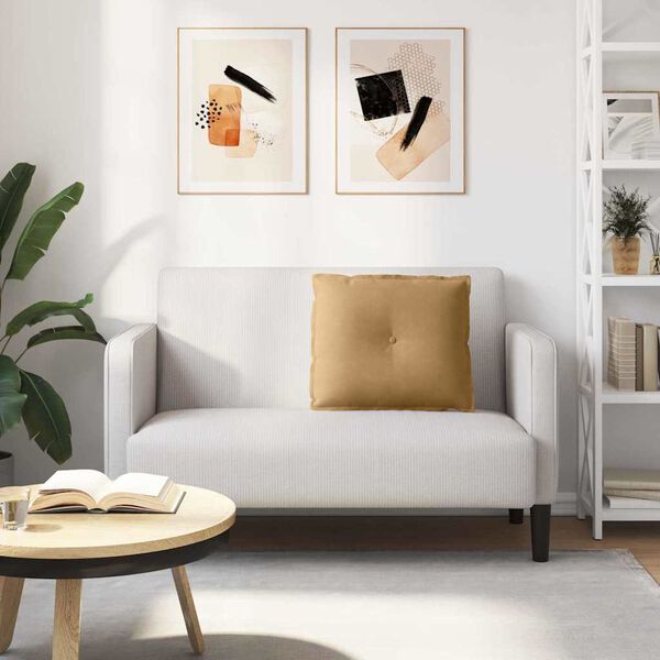 vidaXL Ryggkudde Brun 60 x 50 cm Kordread tyg