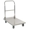 vidaXL Rullvagn 82x53x86 cm rostfritt st&aring;l silver