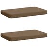 vidaXL 2-delade B&auml;nk Kuddar VUGHT 2 st 100% Polyester Taupe