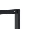 vidaXL Klädställning med skohylla svart 113x40x157,5 cm massiv furu