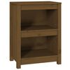 vidaXL Bokhylla honungsbrun 50x35x68 cm massiv furu