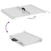 vidaXL Rullstol Ramp Silver 62 x 73 x 5 cm Aluminium