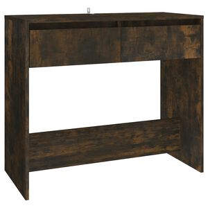 vidaXL Avlastningsbord r&ouml;kf&auml;rgad ek 89x41x76,5 cm konstruerat tr&auml;