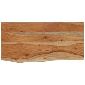 vidaXL V&auml;gghylla 40x20x2,5 cm rektangul&auml;r massiv akacia oj&auml;mn kant