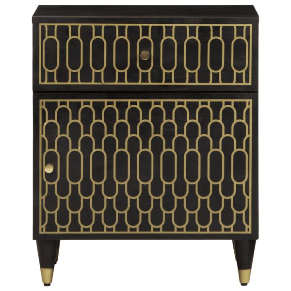 vidaXL Sängbord 50x33x60 cm massivt mangoträ