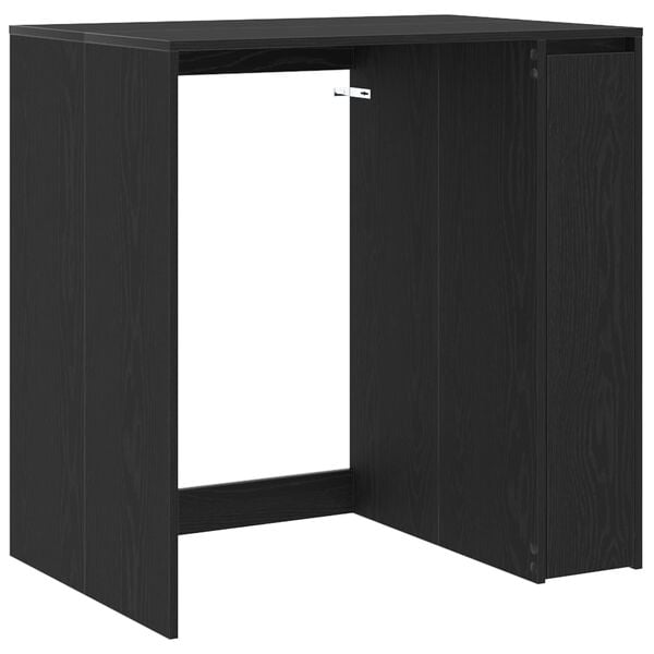 vidaXL Tv&auml;ttmaskinskabinet Svart Ek 87 x 60 x 89 cm Konstruerat tr&auml;