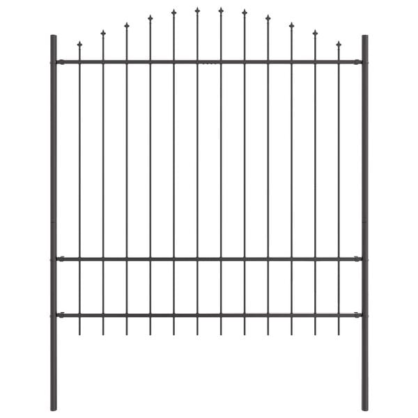 vidaXL Tr&auml;dg&aring;rdsst&auml;ngsel 7 pcs Gr&aring; 170 x 215 cm Pulverlackerat st&aring;l