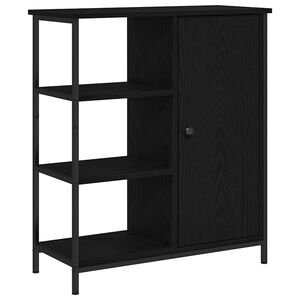 vidaXL Sideboard Svart Ek 70 x 30 x 80 cm