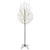 vidaXL LED Julgran Svart 210 cm St&aring;l 180 LED-lampor