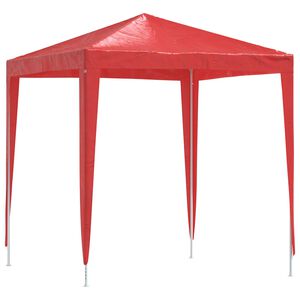 vidaXL Partyt&auml;lt 200 x 200 x 240 cm R&ouml;d PE och st&aring;l