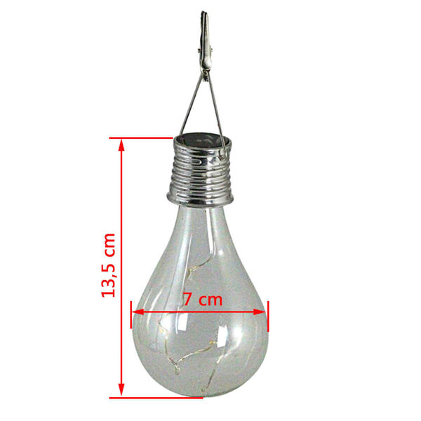 Luxform Partylampor solcell LED 4 st genomskinliga 95420